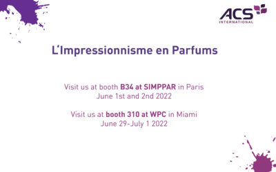 ACS International will be exhibiting at SIMPPAR in Paris and WPC in Miami this Spring.